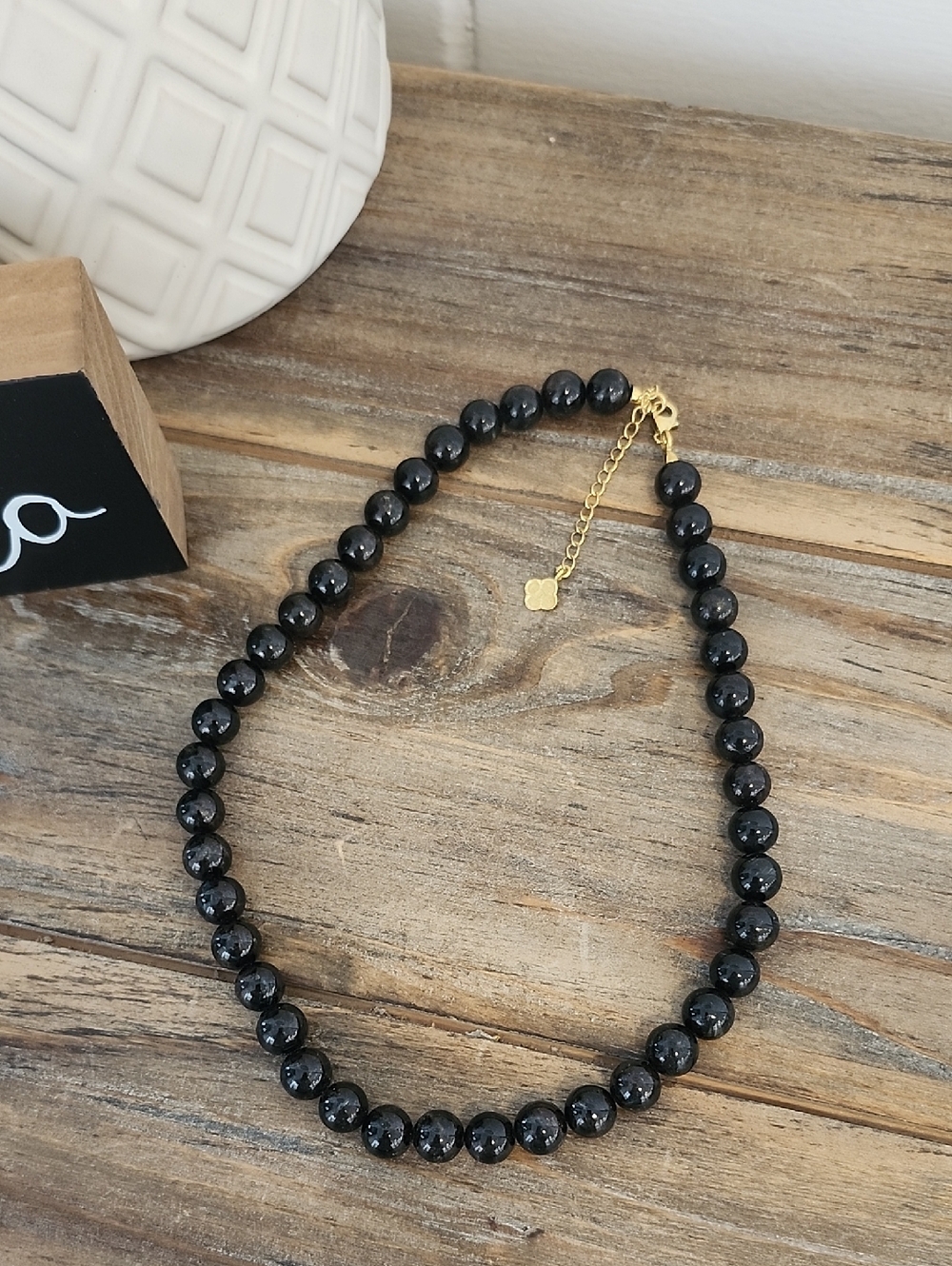 DjoyBeaded Black Necklace